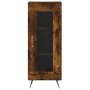 Aparador de madera contrachapada roble ahumado 34,5x34x180 cm de vidaXL, Aparadores - Ref: Foro24-3199022, Precio: 94,37 €, D...