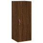 Aparador alto madera contrachapada roble marrón 34,5x34x180 cm de vidaXL, Aparadores - Ref: Foro24-3199024, Precio: 104,91 €,...