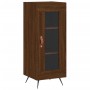 Aparador alto madera contrachapada roble marrón 34,5x34x180 cm de vidaXL, Aparadores - Ref: Foro24-3199024, Precio: 104,91 €,...