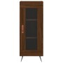 Aparador alto madera contrachapada roble marrón 34,5x34x180 cm de vidaXL, Aparadores - Ref: Foro24-3199024, Precio: 104,91 €,...