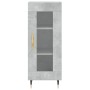 Aparador de madera contrachapada gris hormigón 34,5x34x180 cm de vidaXL, Aparadores - Ref: Foro24-3199029, Precio: 92,02 €, D...