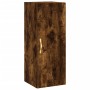 Aparador de madera contrachapada roble ahumado 34,5x34x180 cm de vidaXL, Aparadores - Ref: Foro24-3199030, Precio: 92,64 €, D...