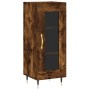 Aparador de madera contrachapada roble ahumado 34,5x34x180 cm de vidaXL, Aparadores - Ref: Foro24-3199030, Precio: 92,64 €, D...