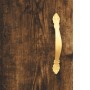 Aparador de madera contrachapada roble ahumado 34,5x34x180 cm de vidaXL, Aparadores - Ref: Foro24-3199030, Precio: 92,64 €, D...