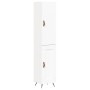 Aparador alto madera contrachapada blanco 34,5x34x180 cm de vidaXL, Aparadores - Ref: Foro24-3199081, Precio: 94,28 €, Descue...