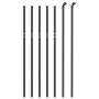 Anthracite galvanized steel wire fence 0.8x10 m by vidaXL, fence panels - Ref: Foro24-154208, Price: 57,85 €, Discount: %