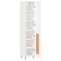 Aparador alto madera contrachapada blanco 34,5x34x180 cm de vidaXL, Aparadores - Ref: Foro24-3199081, Precio: 94,28 €, Descue...