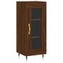 Aparador alto madera contrachapada roble marrón 34,5x34x180 cm de vidaXL, Aparadores - Ref: Foro24-3199032, Precio: 98,05 €, ...