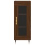 Aparador alto madera contrachapada roble marrón 34,5x34x180 cm de vidaXL, Aparadores - Ref: Foro24-3199032, Precio: 98,05 €, ...