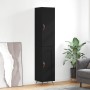 Aparador de madera contrachapada negro 34,5x34x180 cm de vidaXL, Aparadores - Ref: Foro24-3199082, Precio: 104,53 €, Descuent...