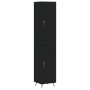 Aparador de madera contrachapada negro 34,5x34x180 cm de vidaXL, Aparadores - Ref: Foro24-3199082, Precio: 104,53 €, Descuent...