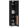 Black plywood sideboard 34.5x34x180 cm by vidaXL, Sideboards - Ref: Foro24-3199082, Price: 98,69 €, Discount: %