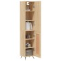 Aparador de madera contrachapada roble Sonoma 34,5x34x180 cm de vidaXL, Aparadores - Ref: Foro24-3199084, Precio: 105,26 €, D...