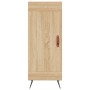 Aparador de madera contrachapada roble Sonoma 34,5x34x180 cm de vidaXL, Aparadores - Ref: Foro24-3199084, Precio: 105,26 €, D...