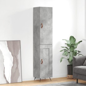 Gray concrete plywood sideboard 34.5x34x180 cm by vidaXL, Sideboards - Ref: Foro24-3199085, Price: 93,29 €, Discount: %