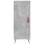 Aparador de madera contrachapada gris hormigón 34,5x34x180 cm de vidaXL, Aparadores - Ref: Foro24-3199085, Precio: 93,29 €, D...