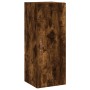 Aparador de madera contrachapada roble ahumado 34,5x34x180 cm de vidaXL, Aparadores - Ref: Foro24-3199086, Precio: 97,68 €, D...