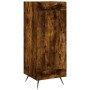 Aparador de madera contrachapada roble ahumado 34,5x34x180 cm de vidaXL, Aparadores - Ref: Foro24-3199086, Precio: 97,68 €, D...