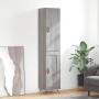 Aparador alto madera contrachapada gris Sonoma 34,5x34x180 cm de vidaXL, Aparadores - Ref: Foro24-3199087, Precio: 98,91 €, D...