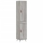 Aparador alto madera contrachapada gris Sonoma 34,5x34x180 cm de vidaXL, Aparadores - Ref: Foro24-3199087, Precio: 98,91 €, D...