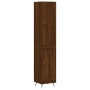 Aparador alto madera contrachapada roble marrón 34,5x34x180 cm de vidaXL, Aparadores - Ref: Foro24-3199088, Precio: 105,84 €,...