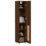 Aparador alto madera contrachapada roble marrón 34,5x34x180 cm de vidaXL, Aparadores - Ref: Foro24-3199088, Precio: 105,84 €,...