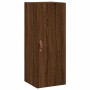 Aparador alto madera contrachapada roble marrón 34,5x34x180 cm de vidaXL, Aparadores - Ref: Foro24-3199088, Precio: 105,84 €,...