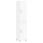 Aparador alto madera contrachapada blanco 34,5x34x180 cm de vidaXL, Aparadores - Ref: Foro24-3199089, Precio: 93,11 €, Descue...