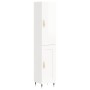 Aparador alto madera contrachapada blanco brillo 34,5x34x180 cm de vidaXL, Aparadores - Ref: Foro24-3199091, Precio: 102,80 €...