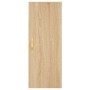 Aparador de madera contrachapada roble Sonoma 34,5x34x180 cm de vidaXL, Aparadores - Ref: Foro24-3199092, Precio: 98,47 €, De...