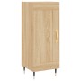 Aparador de madera contrachapada roble Sonoma 34,5x34x180 cm de vidaXL, Aparadores - Ref: Foro24-3199092, Precio: 98,47 €, De...