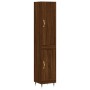 Aparador alto madera contrachapada roble marrón 34,5x34x180 cm de vidaXL, Aparadores - Ref: Foro24-3199096, Precio: 98,09 €, ...