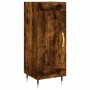 Aparador de madera contrachapada roble ahumado 34,5x34x180 cm de vidaXL, Aparadores - Ref: Foro24-3199094, Precio: 94,99 €, D...