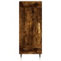 Aparador de madera contrachapada roble ahumado 34,5x34x180 cm de vidaXL, Aparadores - Ref: Foro24-3199094, Precio: 94,99 €, D...