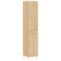 Aparador de madera contrachapada roble Sonoma 34,5x34x180 cm de vidaXL, Aparadores - Ref: Foro24-3199100, Precio: 98,99 €, De...