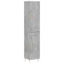 Aparador de madera contrachapada gris hormigón 34,5x34x180 cm de vidaXL, Aparadores - Ref: Foro24-3199101, Precio: 93,29 €, D...