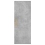 Aparador de madera contrachapada gris hormigón 34,5x34x180 cm de vidaXL, Aparadores - Ref: Foro24-3199101, Precio: 93,29 €, D...