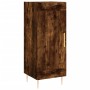 Aparador de madera contrachapada roble ahumado 34,5x34x180 cm de vidaXL, Aparadores - Ref: Foro24-3199102, Precio: 98,01 €, D...