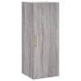 Tall Sonoma gray plywood sideboard 34.5x34x180 cm by vidaXL, Sideboards - Ref: Foro24-3199103, Price: 98,39 €, Discount: %