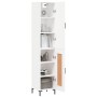 Tall white plywood sideboard 34.5x34x180 cm by vidaXL, Sideboards - Ref: Foro24-3199105, Price: 97,15 €, Discount: %