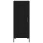 Aparador de madera contrachapada negro 34,5x34x180 cm de vidaXL, Aparadores - Ref: Foro24-3199106, Precio: 97,54 €, Descuento: %