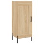 Aparador de madera contrachapada roble Sonoma 34,5x34x180 cm de vidaXL, Aparadores - Ref: Foro24-3199116, Precio: 108,45 €, D...