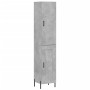 Aparador de madera contrachapada gris hormigón 34,5x34x180 cm de vidaXL, Aparadores - Ref: Foro24-3199117, Precio: 102,85 €, ...