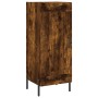 Aparador de madera contrachapada roble ahumado 34,5x34x180 cm de vidaXL, Aparadores - Ref: Foro24-3199118, Precio: 103,24 €, ...