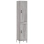 Aparador alto madera contrachapada gris Sonoma 34,5x34x180 cm de vidaXL, Aparadores - Ref: Foro24-3199119, Precio: 107,21 €, ...