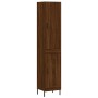 Aparador alto madera contrachapada roble marrón 34,5x34x180 cm de vidaXL, Aparadores - Ref: Foro24-3199120, Precio: 106,99 €,...