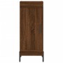 Aparador alto madera contrachapada roble marrón 34,5x34x180 cm de vidaXL, Aparadores - Ref: Foro24-3199120, Precio: 106,99 €,...