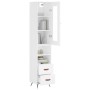 Tall white plywood highboard 34.5x34x180 cm by vidaXL, Sideboards - Ref: Foro24-3199273, Price: 105,98 €, Discount: %