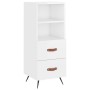 High glossy white plywood sideboard 34.5x34x180 cm by vidaXL, Sideboards - Ref: Foro24-3199275, Price: 110,86 €, Discount: %