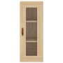 Aparador de madera contrachapada roble Sonoma 34,5x34x180 cm de vidaXL, Aparadores - Ref: Foro24-3199276, Precio: 103,35 €, D...